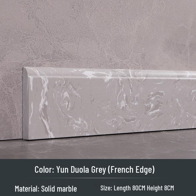 

Білі Порцелянові та Чорні Мармурові Плінтусні Плитки для Підлоги Вітальні