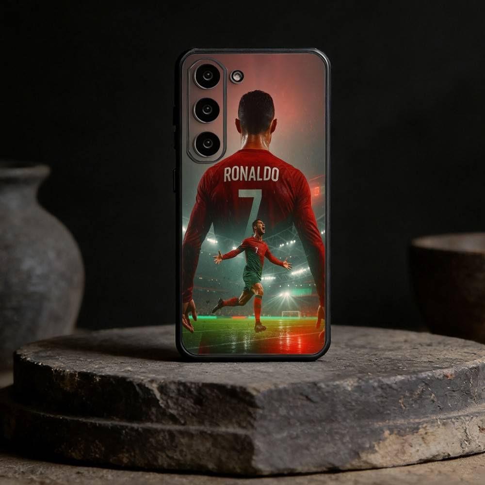 CR7 C-Cristiano R-Ronaldo Phone Case For Samsung Galaxy A13,21s,22,31,32,52,53,71,72,73,Soft Black Cover Samsung a21s