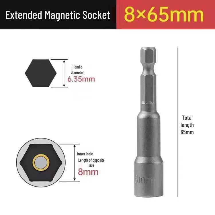 Enhanced Magnetic Hex Bit Set for Electric and Air Wrenches