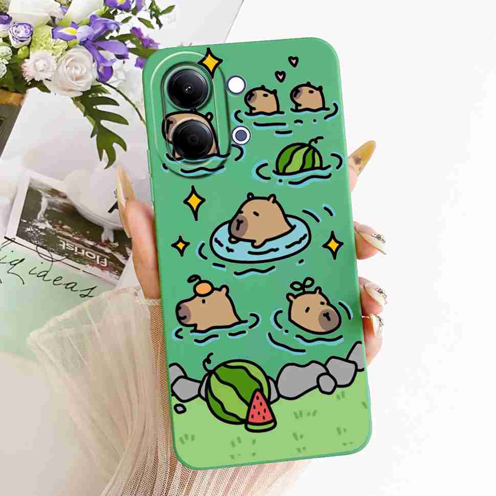 

For vivo Y05 4G 6.74 Case Cute Cartoon Animals Silicone Back Cover Shockproof For Vivo Y11D VIVO Y05 4G Bumper Phone Cases vivo Y05 4G