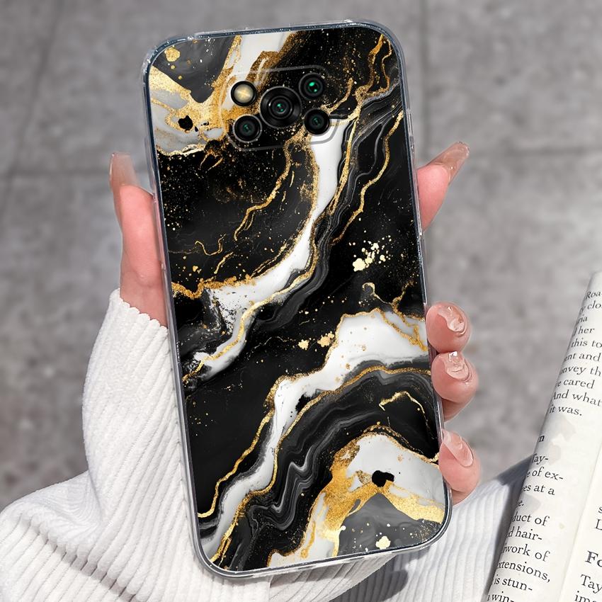 Clear Phone Case For Xiaomi Poco X3 X4 NFC X5 X6 X7 Pro F4 GT F5 Soft TPU Casing Retro Pocket Watch Patterns Shockproof Shell For Xiaomi Cover Capa