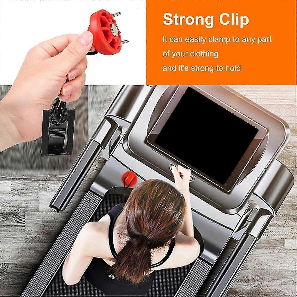 Treadmill Safety Key Universal Magnetic Safety Lock With Round Socket Safety Stop Switch Lock Start Key For Treadmills