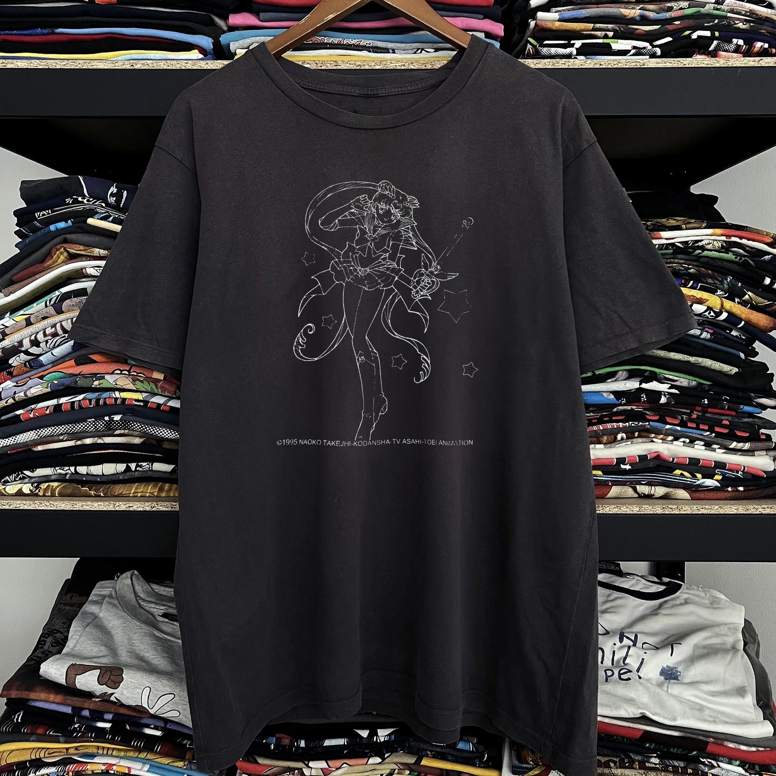 1995 Sailor Moon Aged T-Shirt Black S L