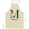 Tablier De Cuisine - Marinette Lettre - Impression Bretonne - Coton Épais Résistant - Liens Ajustables