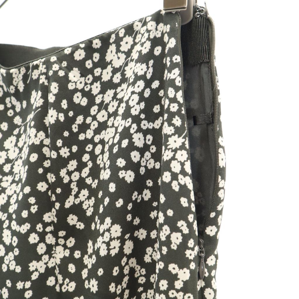 Mila Owen Floral Narrow Long skirt Charcoal system Women Used