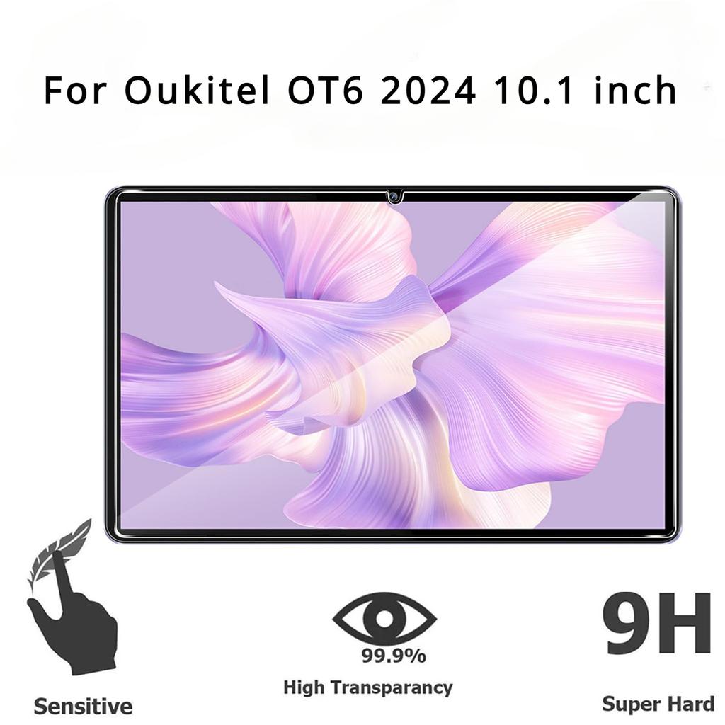 1/2/3 STK Tempepred-glass for Oukitel OT6 2024 10,1 tommers beskyttende nettbrettglass på Oukitel OT6 2024 10,1 tommers skjermbeskytter