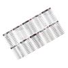 10 Sheets Waterproof Eyebrow Stickers Disposable Temporary Brow False Eyebrows Sticker Set (Black)