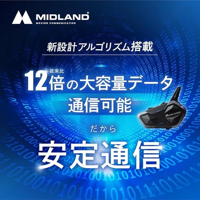 MIDLAND BT R1 Plus Einzelpack Motorrad Bluetooth Intercom mit räumlicher Parallelität und bis zum Lieblingsprodukt von Biker Girl und ehemaligem AKB-Mitglied