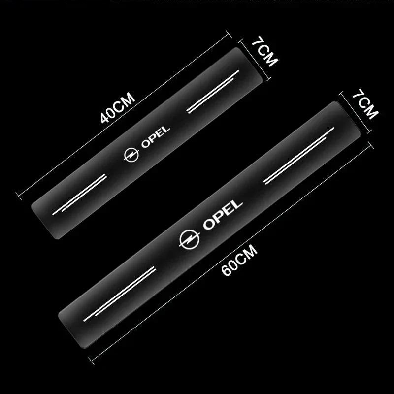 4pcs Car Scratchproof Car Threshold Transparent Sticker for Opel OPC Astra Insignia Mokka Zafira Corsa Vectra C D Antara Car