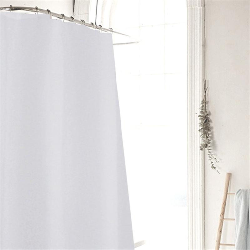 3D-Druck PEVA Volltonfarbe Transparent/Halbtransparent Verdickter wasserdichter schimmelresistenter Duschvorhang für Badezimmerbadewanne