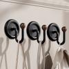 Bathroom Creative Hooks, Punch-Free, Strong Load-Bearing Adhesive, Household Bathroom Wall-Mounted Towel Hooks, Traceless