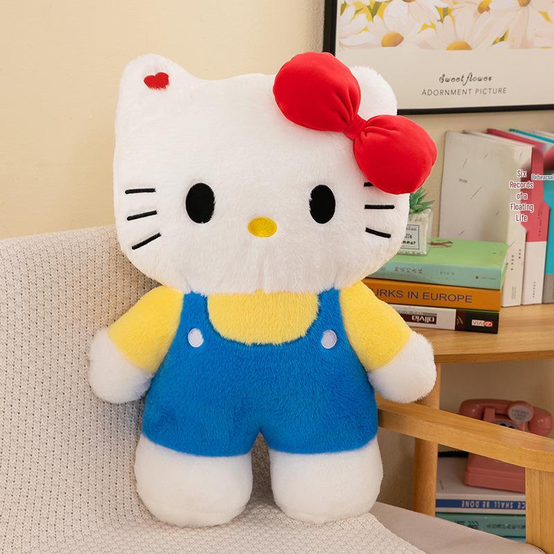 Large KT Cat Plush Toy - Cute Cat Doll Cushion Gift for Girls' Birthdays