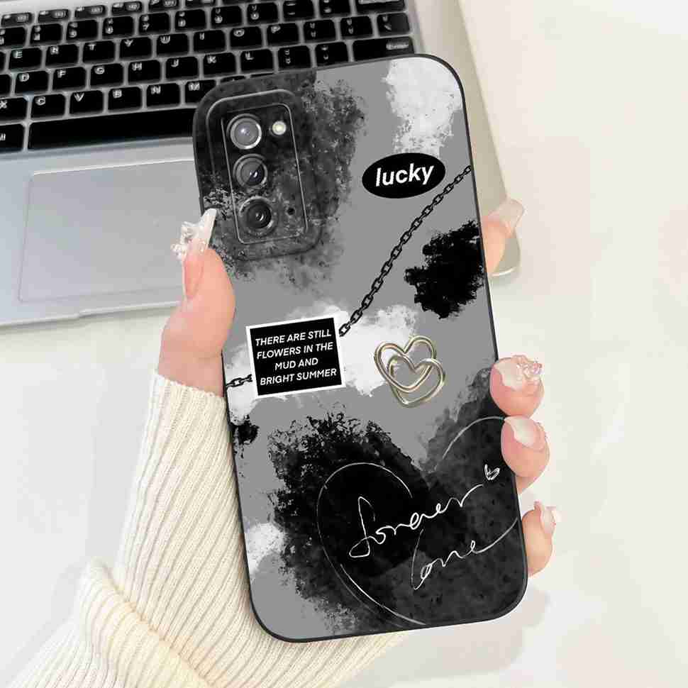 For Samsung Galaxy Note20 4G Case SM-N980F Popular Love Soft Silicone Cover For Samsung Note20 5G 6.7" Cute Butterfly Bumper