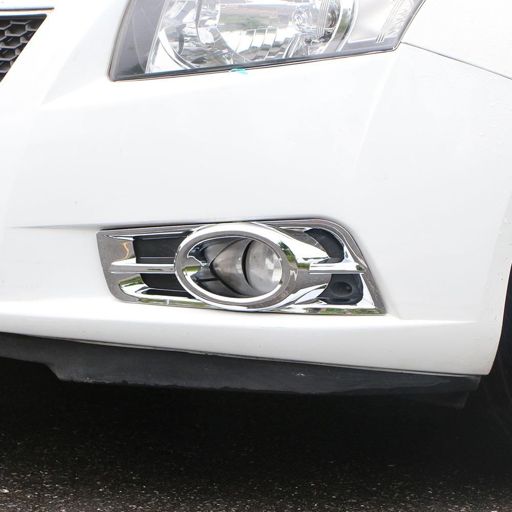 Car Sticker Front Fog Lamp Trim Fog Light Covers Case for Chevrolet Cruze Sedan Hatchback 2009-2015 Car Styling Accessories