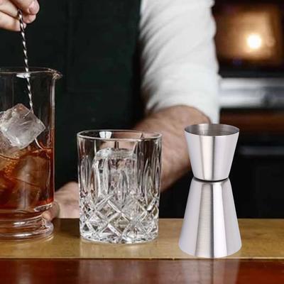 Double Jigger Single Double Shot Drink Spirit Measure Shot Measure Jigger Cocktail Measuring Jigger for Bartender Bar Supplies