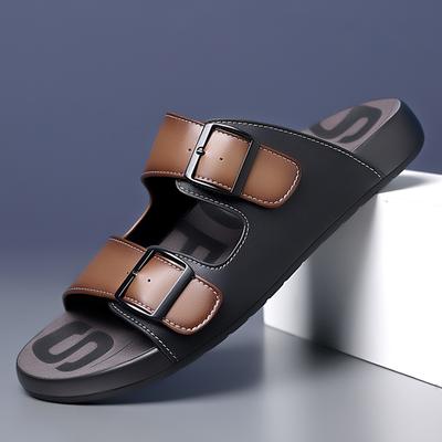 Fashion Male Comfortable Luxury Sandals Fashion Casual Outdoor Beach Slippers Breathable Wading Shoes Leather Men Sandals Summer Shoes