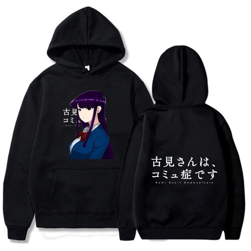 

Komi Can t Communicate Hoodies Women Men Long Sleeve Hooded Sweatshirts Unisex Streetwear Y2K Street Pullover Clothing S