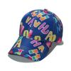 Unisex Sommer Baseballkappe Buchstabendruck Hip Hop Koreanisches Graffiti Snapback Sonnenhut für Streetdance Lässige Party K-Pop Stil