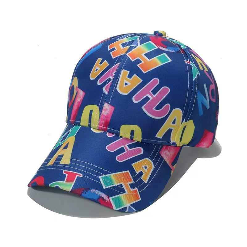 Unisex Sommer Baseballkappe Buchstabendruck Hip Hop Koreanisches Graffiti Snapback Sonnenhut für Streetdance Lässige Party K-Pop Stil
