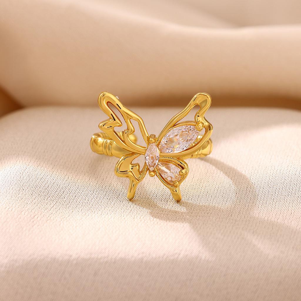 Gold Color Mini Star Double-Layer Anillos For Women Waterproof Chic Geometry CZ Ring Fashion Rings Party Jewelry Gift New 2026