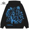 Y2K Graffiti Street Leisure Sport Hanorac cu desene animate imprimate Pulover Hip Hop Bărbați și femei