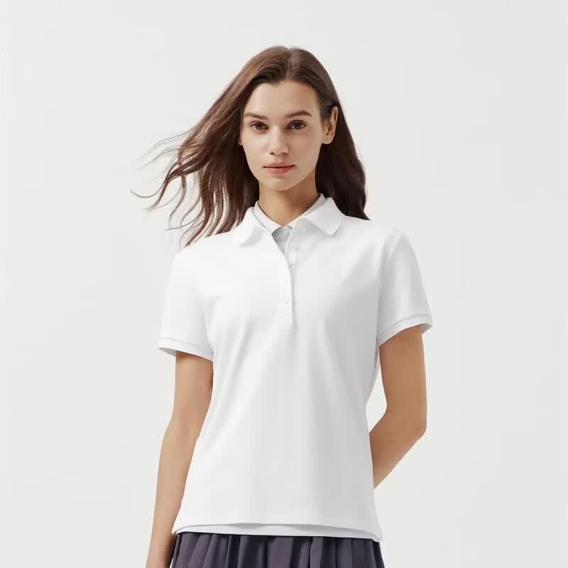 Tanboer Women s Slim Fit Short Sleeve Polo Shirt XS
