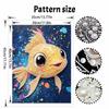 Goldfish pearl painting diy sticky diamond creative diamond painting kit living room hanging painting