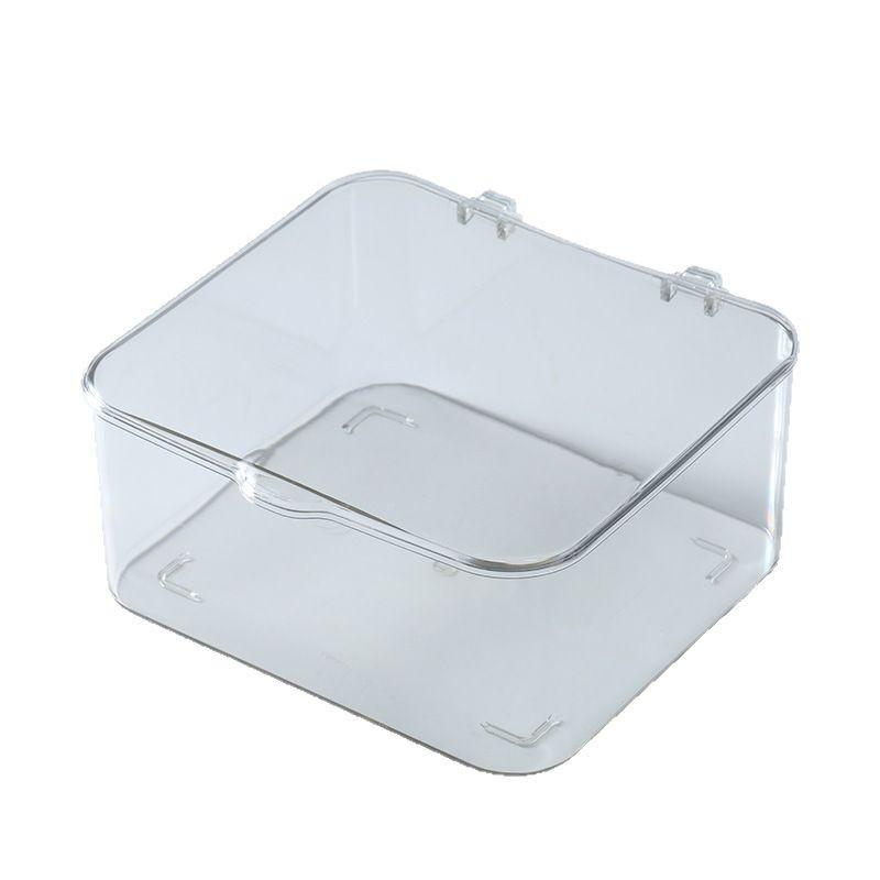 Transparent Flip - Top Storage Box for Home Use, a Simple and Stylish Desktop Dust - Proof Storage Box