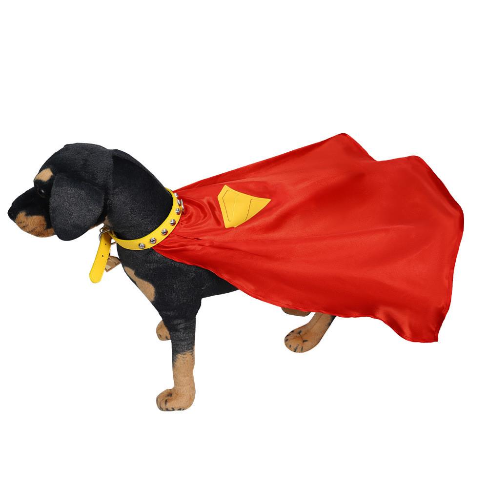 Superman Pet Dog Cloak With Polyester Fabric For Costume Parties And Play