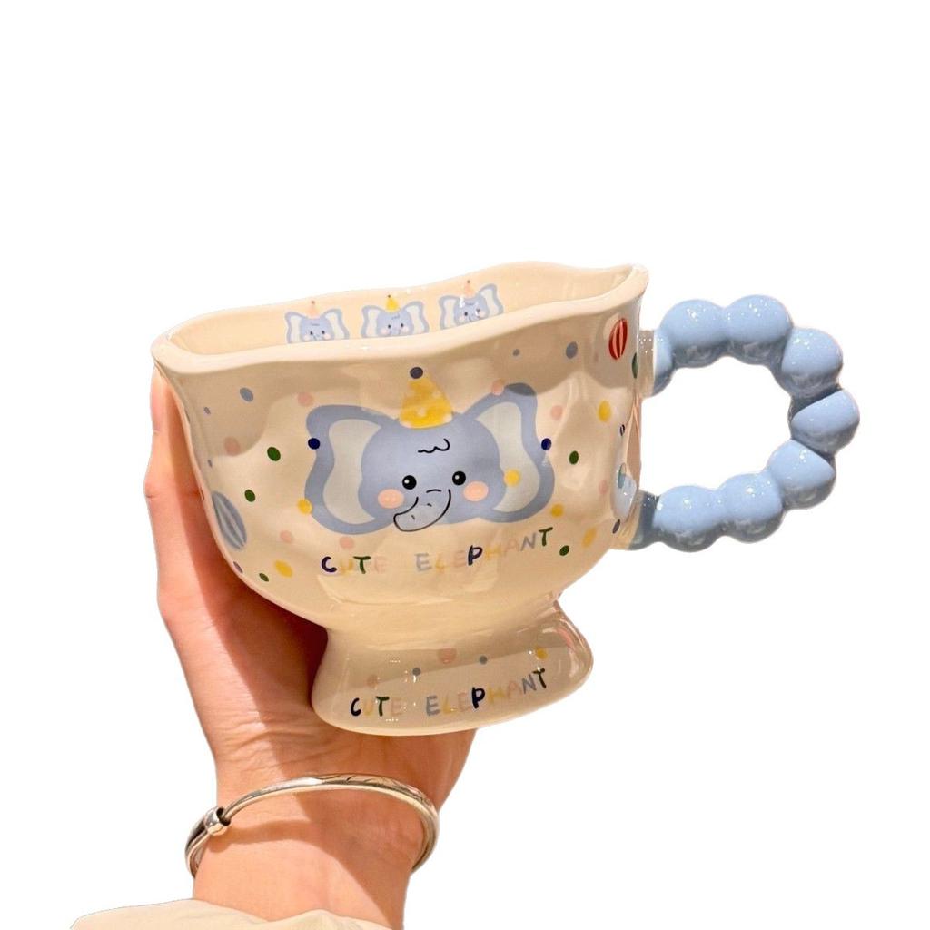 Elephant Ceramic Cup High value Water Cup Couple Mug Gift Birthday Gift for Boys and Girls