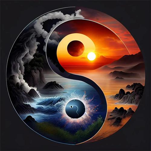 Diy Diamond Painting Tai Chi Landscape Full Square Round Embroidery Mosaic Sunset Sea Handmade Home Decor