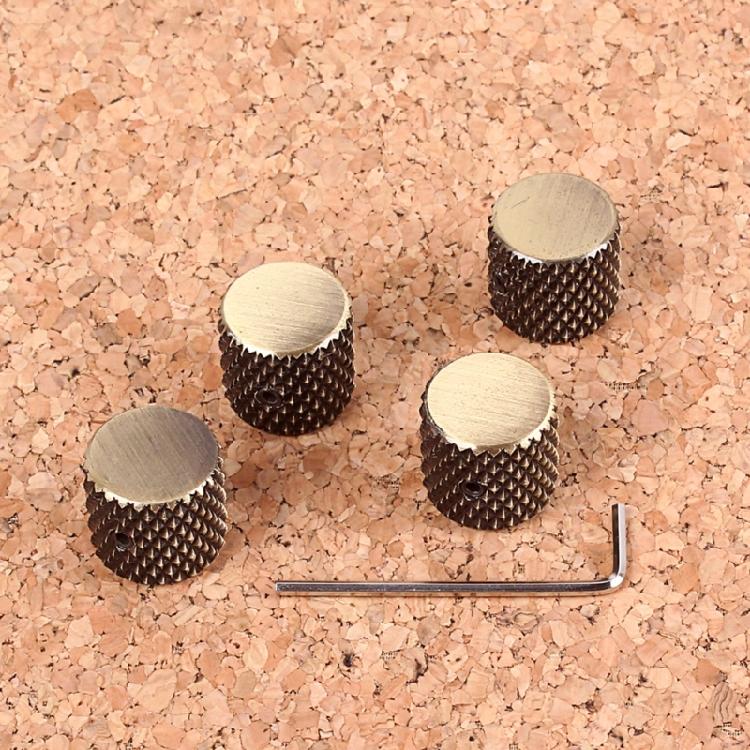 4Pcs Fashion Bronze-coloured Electric Guitar Volume Control Knobs Guitar Knobs