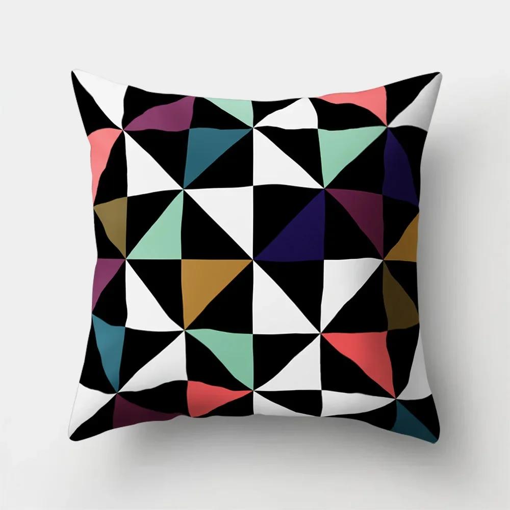 Mode Kissenbezug Cartoon Funda Cojin Sonnenaufgang Überwurfkissen für Schlafzimmer Regenbogen Kissenbezug Housse De Coussin Hogar