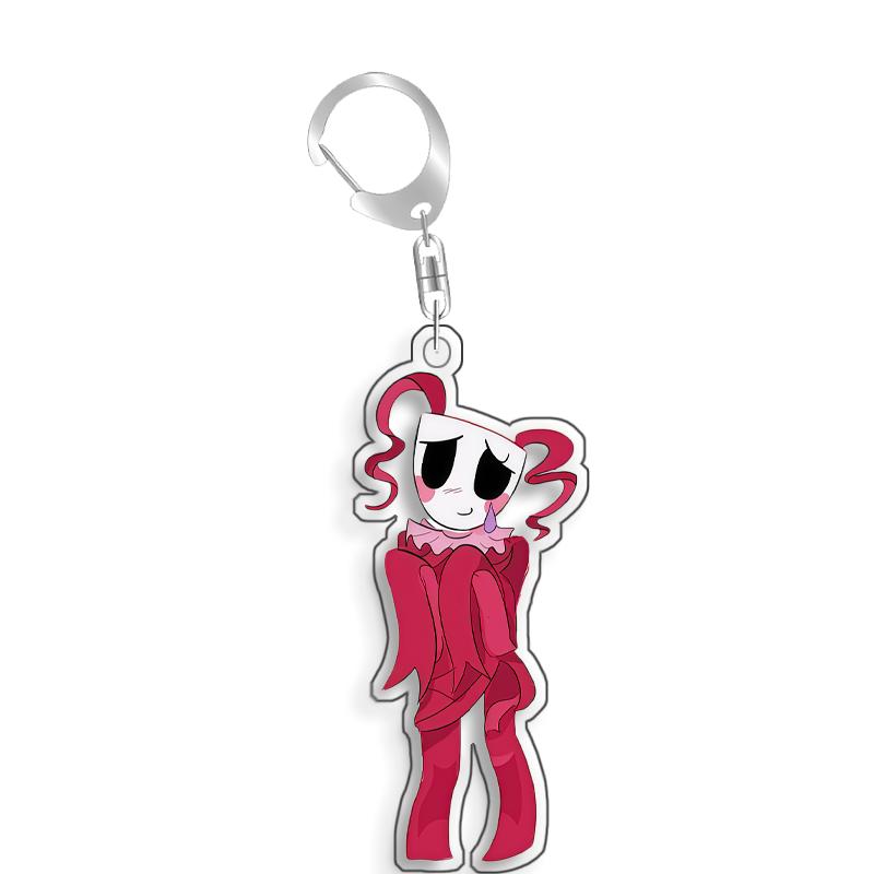 For The Amazing Digital Circus Pomni Jax Ragatha Kinger Caine Acrylic selfmade cute Cartoon Anime Keychain Pendant Toy gift 5cm