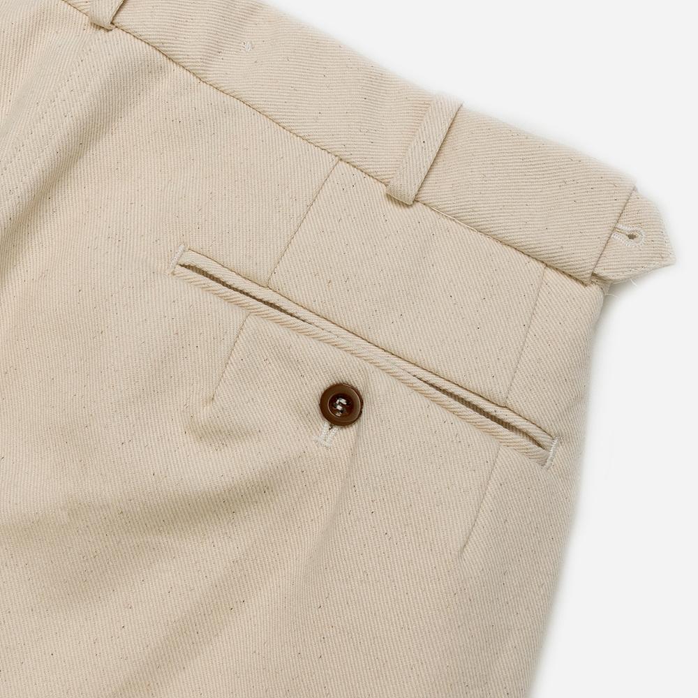Waiemssielkeiwai German Type Navy Tropical Short Pants - Natural