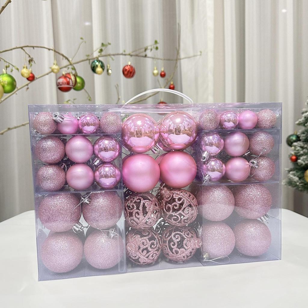 100-teilige farbige hohle Weihnachtsbaumkugeln (3-6 cm)