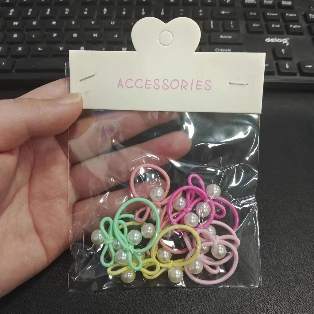 Elastici per Capelli Perla ad Alta Elasticità per Ragazze - Nessun Danno, Perfetti per Piccole Treccine