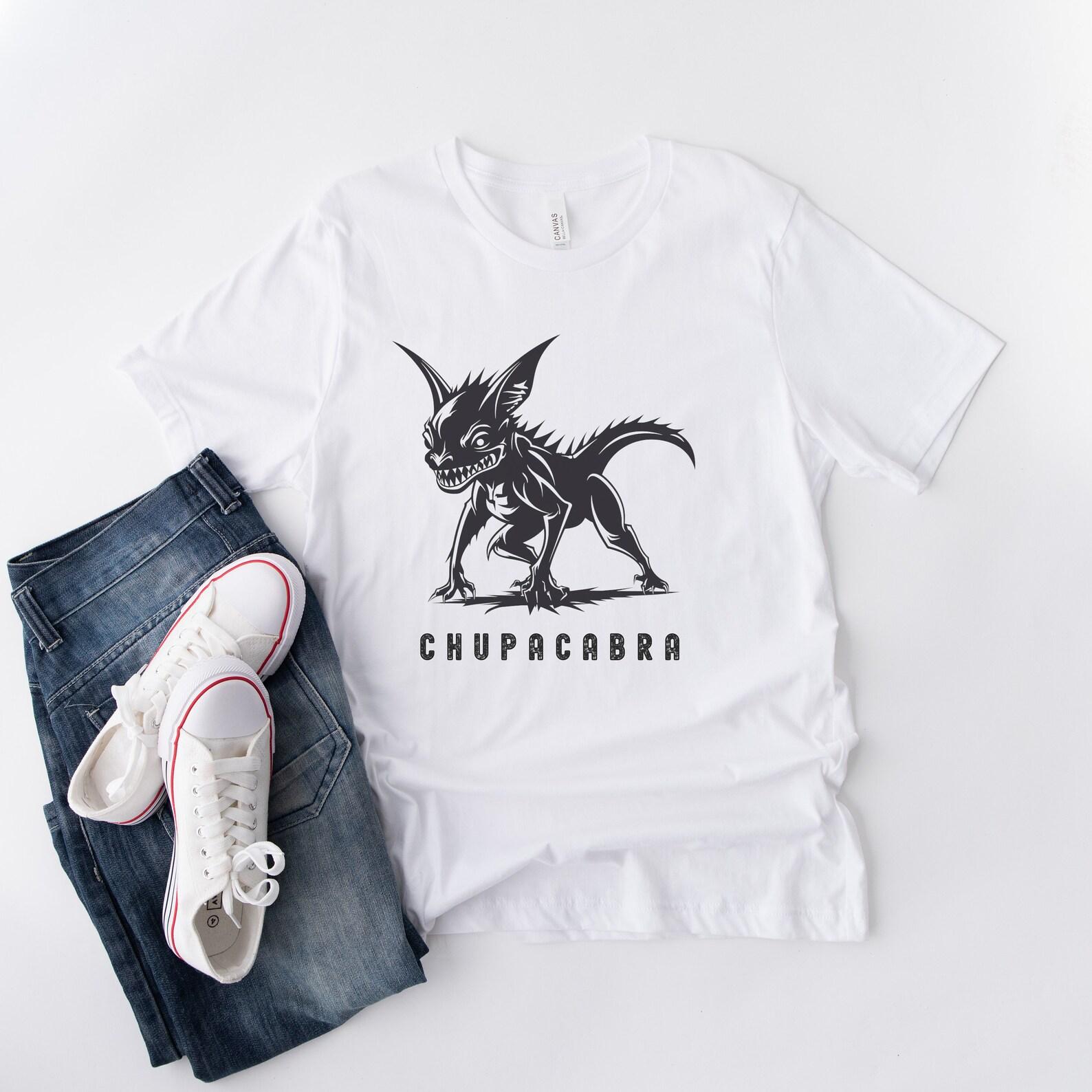 Chupacabra Graphic T-Shirt: Mythical Cryptid Tee M