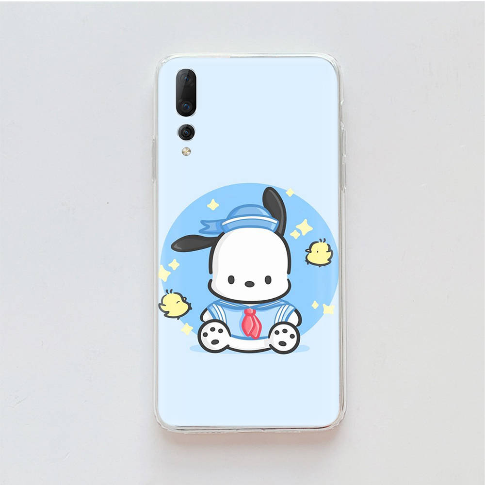 Transparent Case for Samsung A04 A14 A23 M33 M53 Realme 10 9 C35 C55 VIVO X80 Infinix Hot 30 Note 11 Tecno Spark 8P Pro L-29 Cute Pochacco