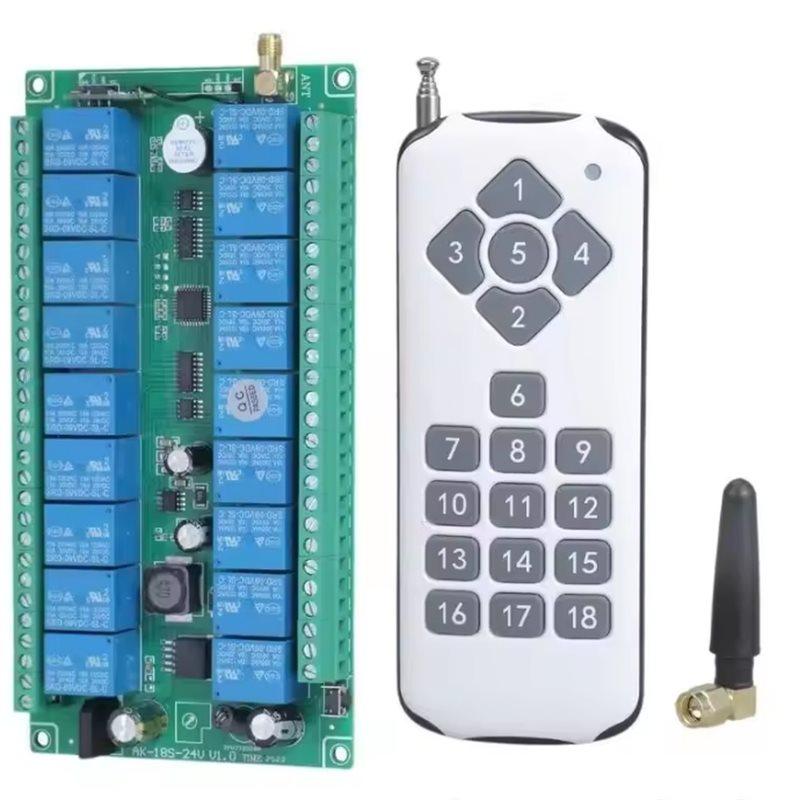 ABUO-T5EA 433Mhz 18 Channel Module 12V-36V 18 Channel Module Receiver Wireless Remote Control