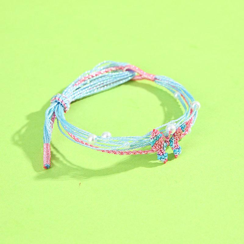 Dragon Boat Festival Tassel Pendant: Five-Color Pink Zongzi String with Gourd for Peace and Health