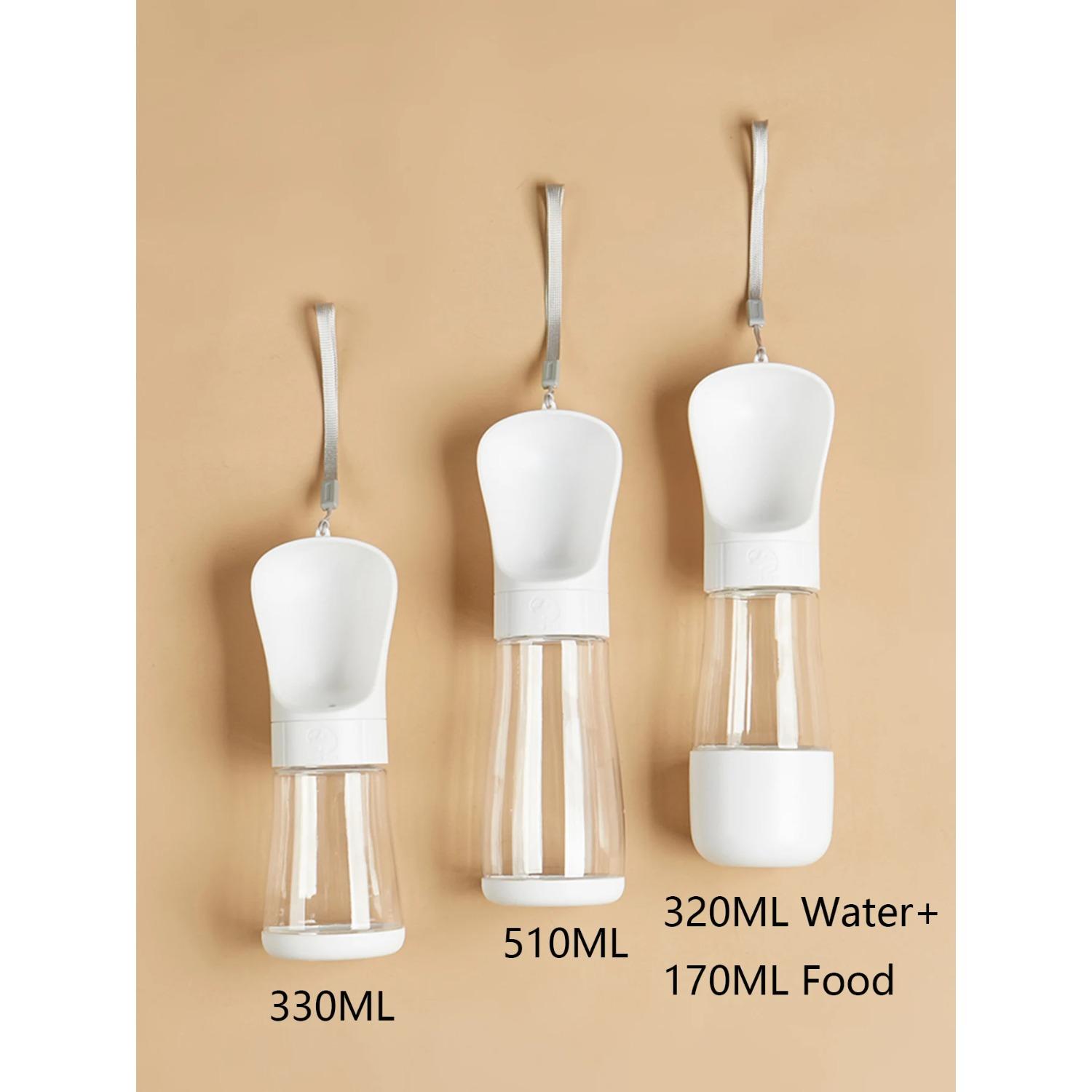 

Бутылка для воды для собак, маленьких, средних и больших собак, кошек, уличный герметичный портативный диспенсер для еды, принадлежности для бульдога, золотистого ретривера 330ml