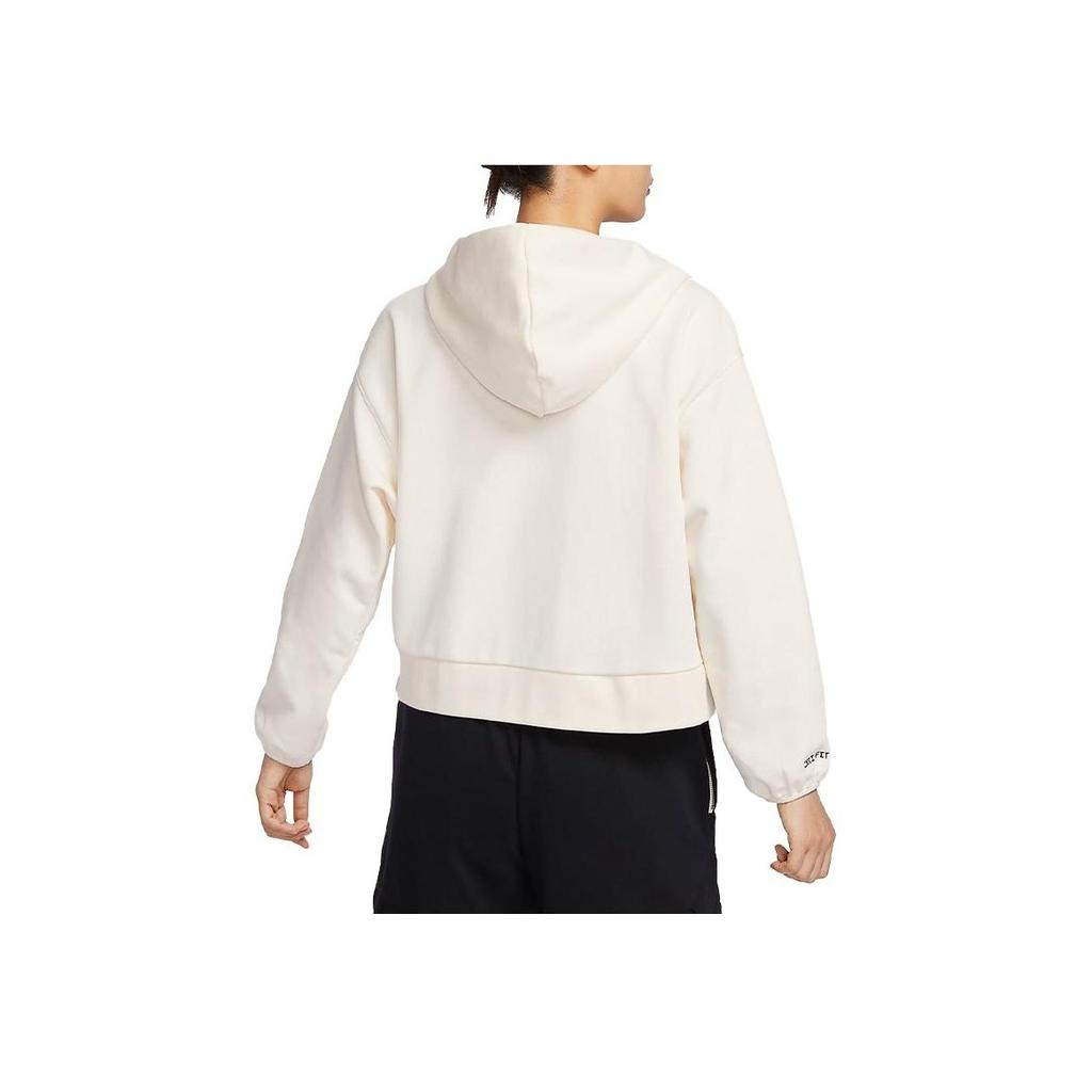 Nike Dri-FIT Swoosh Fly Standard Issue Solid Logo Quick-Dry Pullover Basketball Hoodie Women Hoodies Light-Ivory DA6484-110