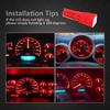 10 PCS T5 74 LED Bulbs 12V 5050 1-SMD 7000K White Car Interior Maps Dashboard Instrument Panel Gauge Cluster Indicator Lights