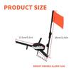 2pcs Fishing Tackle Marker Flags Fishing Equipment Gear Tip Ups Strikes Indicators Fishing Rod Tip Up with Poles Flags
