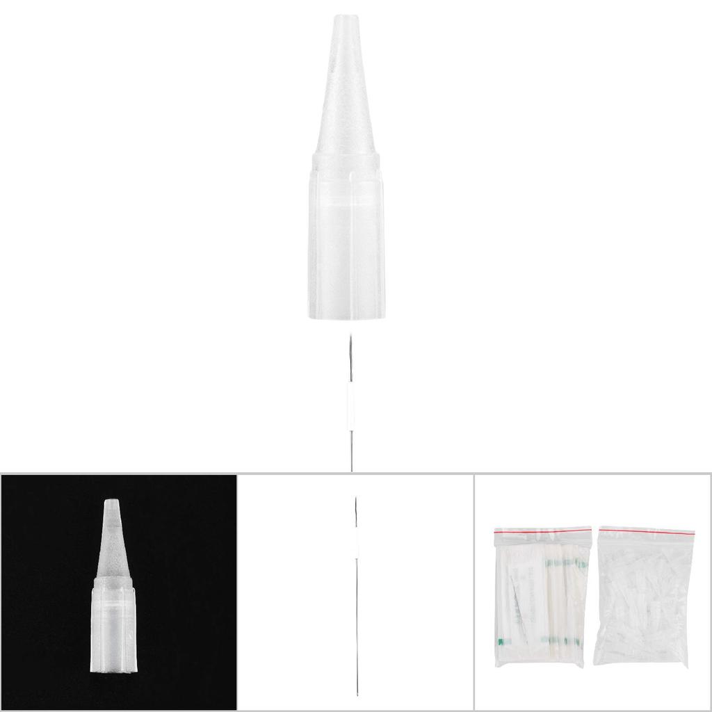 50Pcs Disposable Fog Eyebrow Permanent Eyeliner Lip Tattoo Microblading Needle Needle Cap 3RL