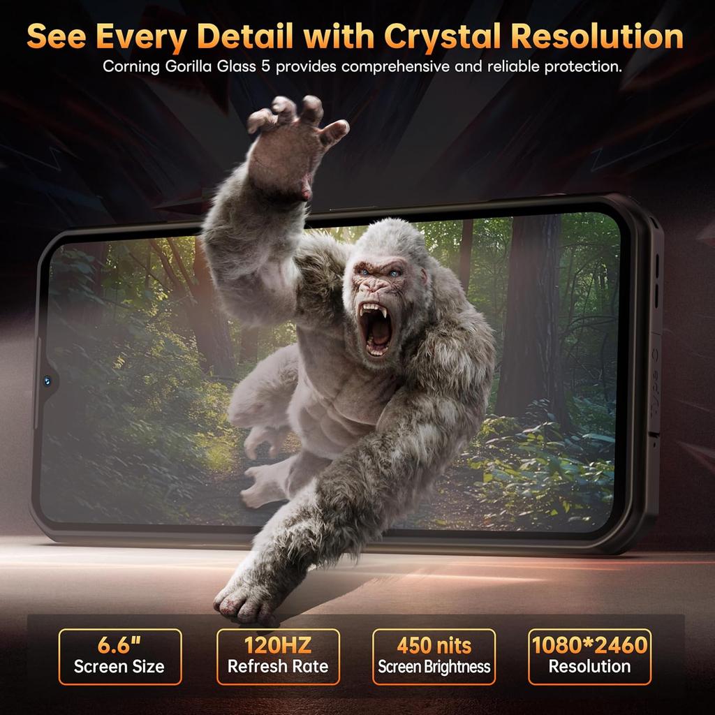 OUKITEL WP55 Pro 5G Cellphone 48GB+512GB/2TB 11000mAh 6.6" Display 108MP Android 15