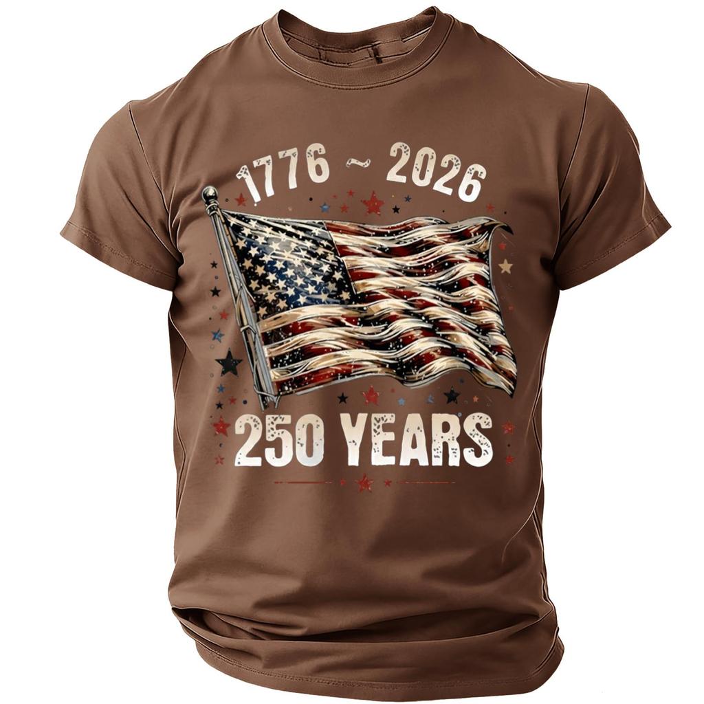 Men's Casual Round Neck Short Sleeve T-Shirt