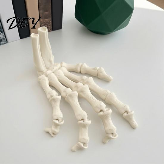 Handmade Bone Models for Party Halloween Skeleton Hands, 3D Printed Hand Bones Model, Realistic Scary Props Decorations Spooky Claw Prop Home