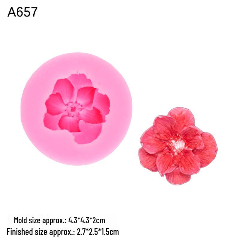 Sakura Anemone Silicone Mold for Epoxy, Plaster, Candle, and Soap Crafting